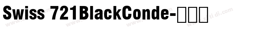 Swiss 721BlackConde字体转换